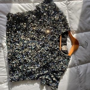 Sequins crop top